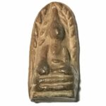 Pra Rod Lampun Thai Benjapakee baked clay Buddha amulet